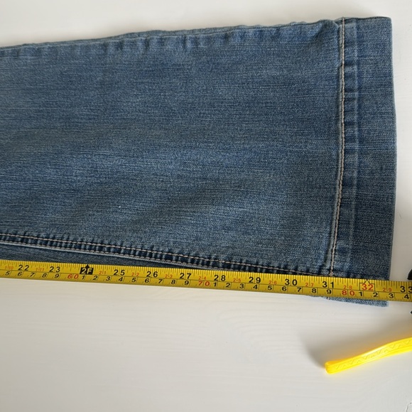 Cache Blue Flare Wide Leg Jeans - Picture 9 of 10